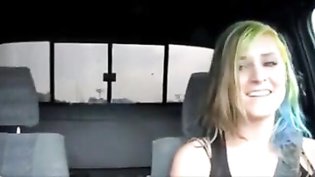 Opps! two girlfriends bored in traffic, get a little crazy