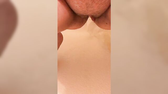 Horny girl pees in shower - Pornhubcom