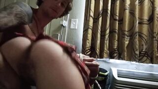 Tied up alt girl spanked and facefucked until she pukes (with aftercare)