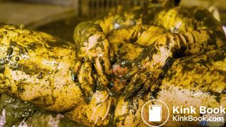 Farmer girl Bettys messy mistake - bathing in cowshit