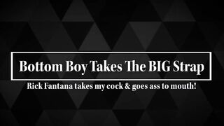 Bottom Bitch PEGGED Fem Daddy Dicks him Down HARD FUCKING DEEP ANAL PEGGING STRAP-ON