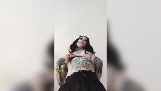 Verbal Domination pegging femdom sissy training Dominatrix Mistress face sitting POV tattooed model