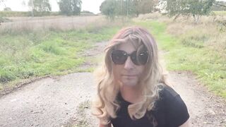 Public sissy anal sex and creampie