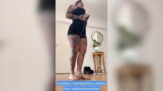 Your giantess Ashley finds you and wants you to be a slave to her ass POV