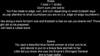 Esdeath Teaches You a Lesson [Hentai JOI, AgK JOI] (Femdom, Light CBT, Edging, CEI)