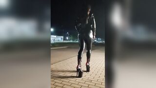 Katrix-Latex leggings Public Walking Hot