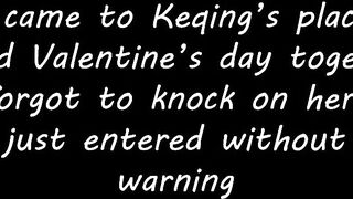 You spend Valentine's day with Keqing JOI(feet, femdom, humiliation, breathplay, edging, JOI)