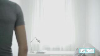 Skinny Dick Stroker Timothee Busts A Nut On His Pale Belly!