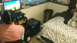 I got a Straightjacket bj while my friend plays league