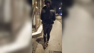 Public Latex Leggings Walking Ass Worship by Katrix