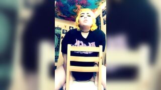 Horny BBW can’t wait to get home and fuck herself