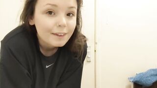 Naked strip tease bath play