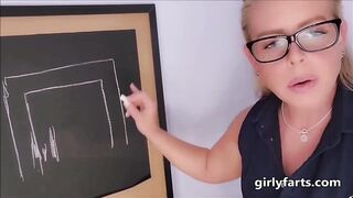 Professor Teaches You a Lesson With Her Farts POV Femdom Face Fart Domination Teaser Clip