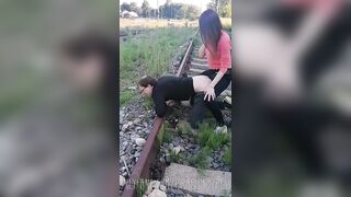 Public anal sex on train tracks for femboy slut. Full video on my Onlyfans ( link in bio)