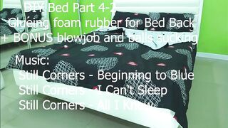 DIY Bed 4-2 - Glueing foam rubber for Headboard + Bonus ball sucking