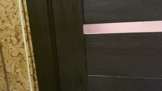 spied on her husband's best friend and fucked him in the bathroom