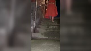 Nataschasophiaa Public pissing at night after a night out