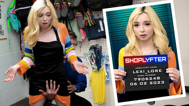Petite Blonde Teenie Thief Fucked Doggystyle by Mall Guard - Shoplyfter