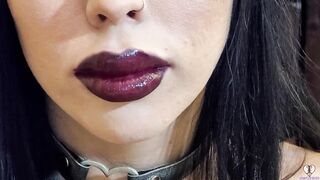 Latina Bimbo Gags on Dick