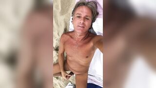 Ultimateslut Christophe NUDE BEACH PART 19 FINAL ORGASM