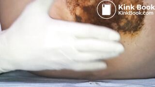 Caca culotte, étalage, masturbation et éjaculation scato