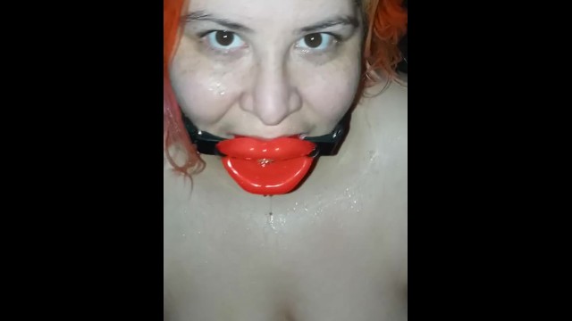 Watersports For Spanish Bbw With Mouth Gag