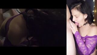 Submissive Cumslut Hotwife Worships My Cock - HUGE MULTI-ANGLE QUADRUPLE FACIAL - OneManBukkakeHero