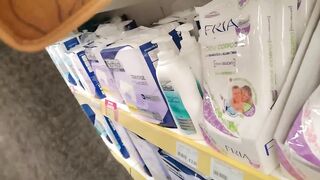 Nicoletta buys some diapers and then fills them with piss and has an orgasm