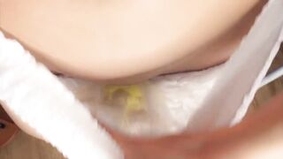 Inside view of a soaked diaper. It Full abdl