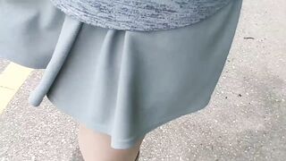 I Soak My Panties, Socks and Shoes on Walk in Forest