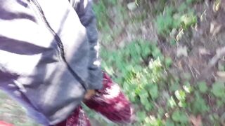 Desperate Public Pants Wetting On The Main Path
