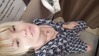 PUBLIC SQUIRT SHOPPING. SOLO. ASMR. BLONDIE CUTE