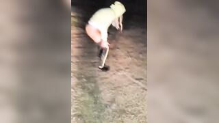Emergency Desperation piss after 7 bevs; traffic honking at my pissing pussy
