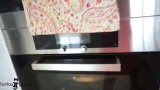 Piss and cookies - MILF making cookies and drinking piss