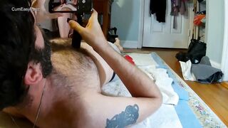 Underwear wetting piss play and golden shower with big tit MILF