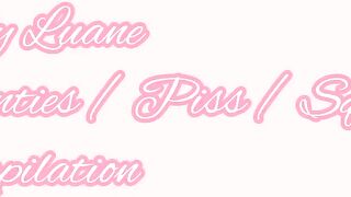 Cute Panties Piss & Squirt Compilation