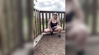 Public fun, pissing and masturbating