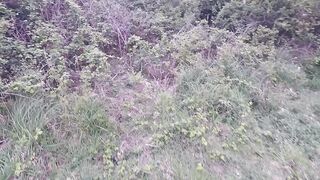 pissing outdoor public secret young blond teen