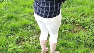 Alice - Casually peeing jeans while walking, then wetting the car seat ;)
