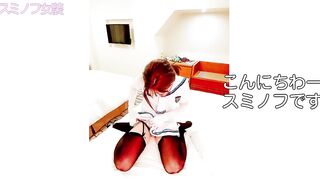 ＜女装＞ミニスカセーラーコスプレ x 拘束 前後カメラ 脳イキ