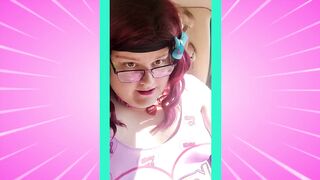 Chub trans/sissy looks under hood in sissy swim suit! - Dare