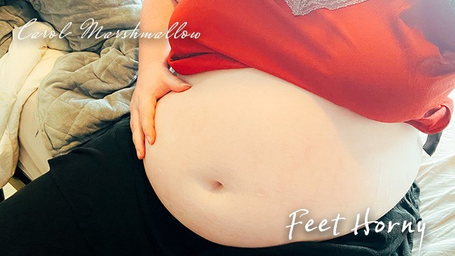 SUPER FAT TRANS gorgeous little feet, moisturize feet play, HUGE belly, & jerkoff!