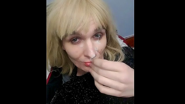 Hot Solo! Whip, Facial and Cum Licking! Lola Jackson