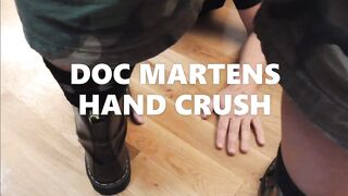 Straight Dom Crushes His Gay Slave's Hands with Doc Martens Boots - Teaser