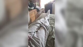 Hooded cocksucker sucks straight guy after party