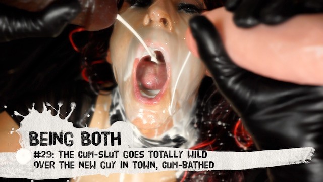 #29 Trailer–The CUM-SLUT goes totally wild over the new guy in town, then cum-bathed! • BeingBoth