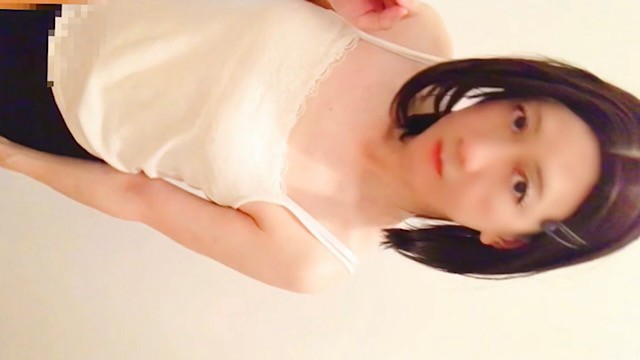 Japanese crossdresser lifts her skirt and cums while gasping