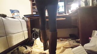 Preview of me peeing in tight jeans and boots