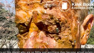 Black Man Shits, Pisses & Cums in Closeted Newsman's Mouth & Face