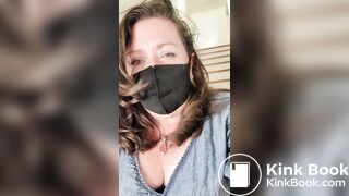 BBW Pissing Down Stairs